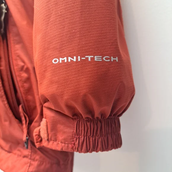 Columbia Jacket Red And White WINTER Coat With Hood Women's Size XL - Picture 3 of 13